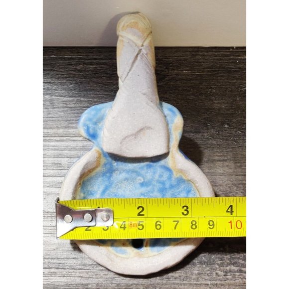 Ceramic Scallop Sea Shell Towel Coat Decor Single Art Hook Ocean Nautical Blue - Picture 6 of 9